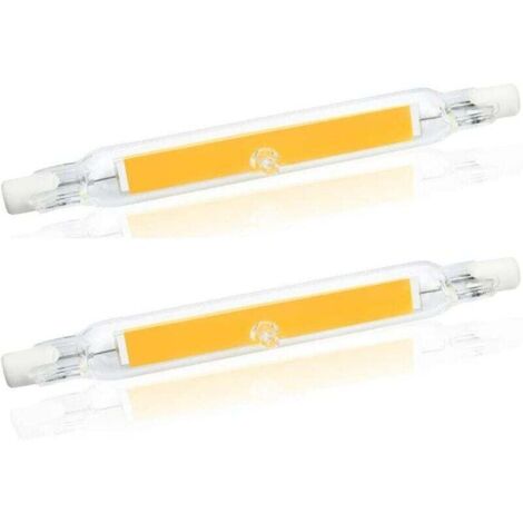 Bardusch-5W R7S 78MM Ampoule LED de J78 COB filament, 500 lumens 360 degrés, ampoule halogène 30W 48W 50W équivalent, parfait pour maison, cuisine, pièce, balcon, bureau, etc (2pcs, Blanc Chaud 2700K)