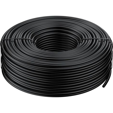 Bardusch-61 M Drip Irrigation Tubing 4-6 MM, Tuyau de distribution vide pour système d'irrigation goutte à goutte, Tuyau goutte à goutte en polyéthylène noir
