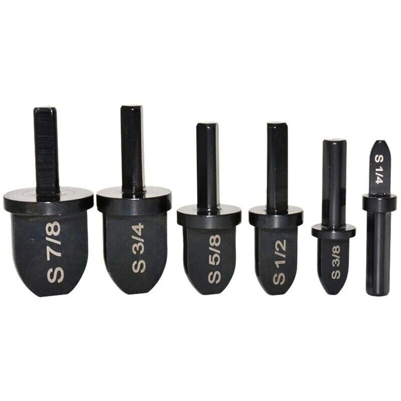 Bardusch-6pcs ensemble de forêts d'outil de sertissage, forêt d'outil de sertissage de tuyau en cuivre manuel Expanseur de forêt en acier à roulement