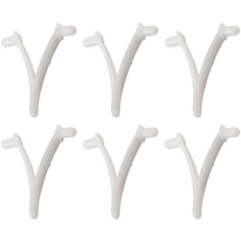 Bardusch-6PCS Pool Supply Butterfly V Clip pour brosse de spa de piscine, rteau à feuilles, écumoire à feuilles, tête d'aspiration