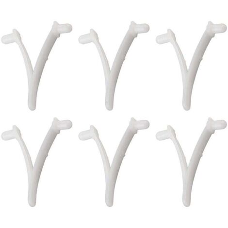 Bardusch-6PCS Pool Supply Butterfly V Clip pour brosse de spa de piscine, rteau à feuilles, écumoire à feuilles, tête d'aspiration