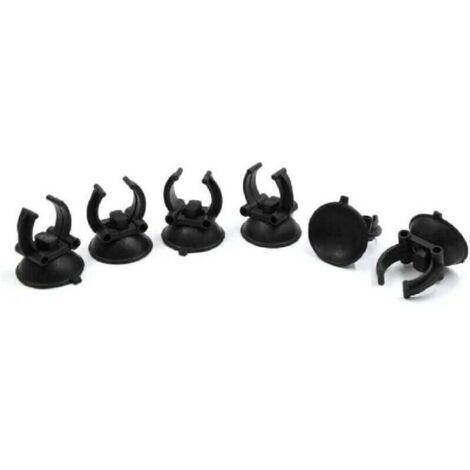 Bardusch-6pcs Support à ventouse pour aquarium, dimensions 20mm x 25mm x 35mm, fixation stable pour tuyaux ou accessoires aquatiques