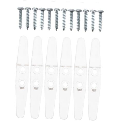 Bardusch - 6pièces Lot de Taquets Cordons Rideaux Transparente Plastique Sécurité Accessoires Résistants pour Cordon De Store Et Rideau