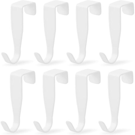 Bardusch-8 pcs crochet en S en acier inox, pour portes standards, tiroirs ou armoires, salle de bain ou cuisine