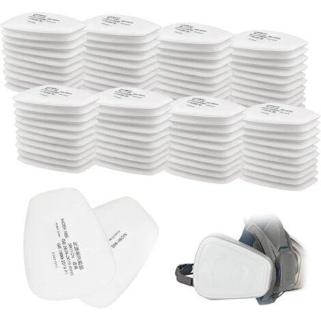 Bardusch 80 pièces 5N11 Rechange pour Particules, Coton Anti Poussière, Cartridge pour 3 M 6000/6200/7502/6800/7501/FF402