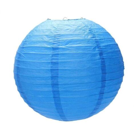 Bardusch-Abat Jour Lanterne Papier Japonais Mariage 40 Cm Bleu Marine