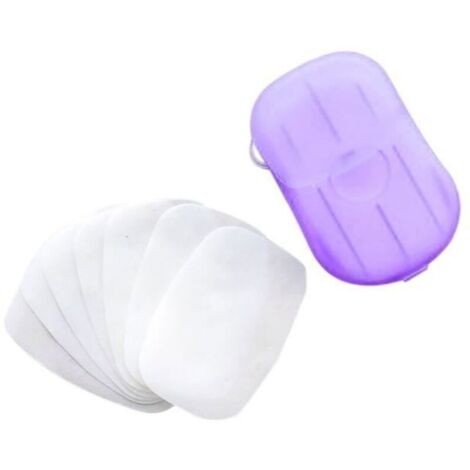 Bardusch - Accessoires de salle de bain - SET 40Pcs - Tablettes de lavage des mains - Papier de savon - Violet