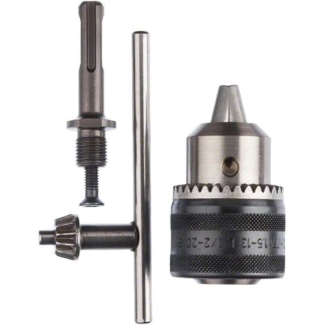 Bardusch - Accessories 1x Adaptateur SDS plus (avec Mandrin Porte-Foret, 1,5-13 mm, Sans Fonction de Percussion, Accessoires pour Marteau Burineur)