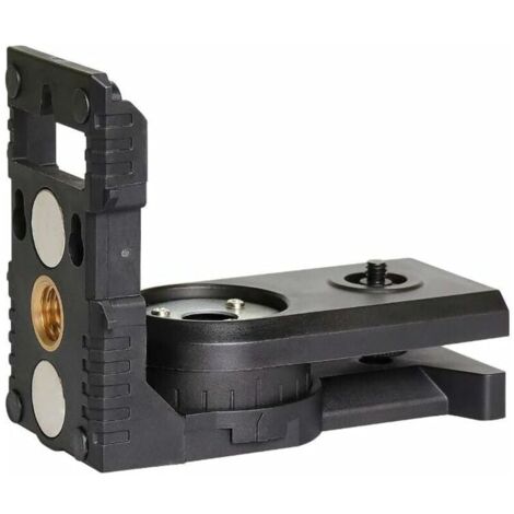 Bardusch-Adaptateur pour Niveau Laser, Base Pivotante Magnétique Multifonction, Support Réglable à 180°, Laser Level Adapter avec Fileté Mâle de 1/4" 20, Fileté Femelle 1/4" 20 et 5/8" 11