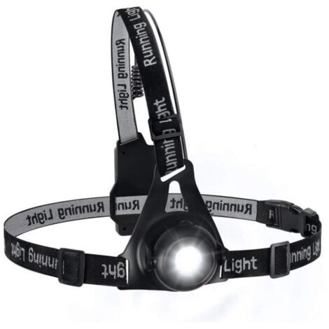 Bardusch-Adjustable 1 -Lampe de poitrine étanche, Rechargeable par USB, 3 Modes d\éclairage, idéale pour la course à pied, le jogging,