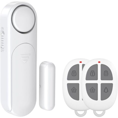 Bardusch-Alarme Maison sans Fil, Alarme de Porte et Fenêtre 2 Modes Capteur sans Fil Magnétique pour Système de Sécurité Maison Sécurité Enfants avec Deux télécommandes