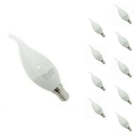 Bardusch-Ampoule LED E14 effet flamme 8 W 220 V Ø 38 mm (lot de 10)   Blanc froid 6 000 K   8 000 K   SILAMP