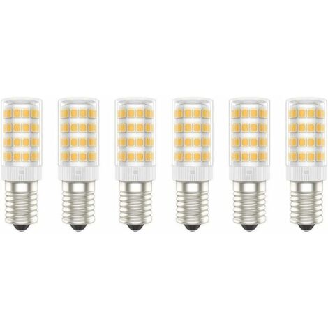 Bardusch-Ampoules LED E14, 5W (Équivalent à 50W), Blanc Chaud (3000K), AC220 240V, Sans Scintillement, Non Dimmable, 300 Lumens, IRC80, Pack de 6   (Blanc Chaud, 5W) [Classe énergétique A+]