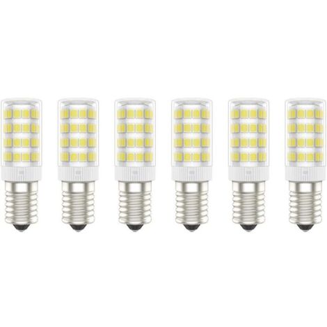 Bardusch-Ampoules LED E14, 5W (Équivalent à 50W), Blanc Froid (6000K), AC220 240V, Sans Scintillement, Non Dimmable, 300 Lumens, IRC80, Pack de 6   (Blanc Froid, 5W) [Classe énergétique A+]
