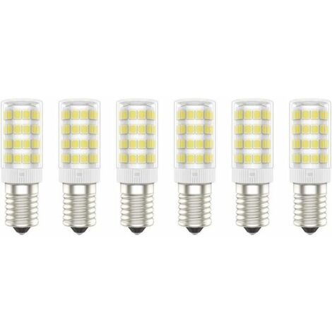 Bardusch-Ampoules LED E14, 5W (Équivalent à 50W), Blanc Froid (6000K), AC220 240V, Sans Scintillement, Non Dimmable, 300 Lumens, IRC80, Pack de 6   (Blanc Froid, 5W) [Classe énergétique A+]