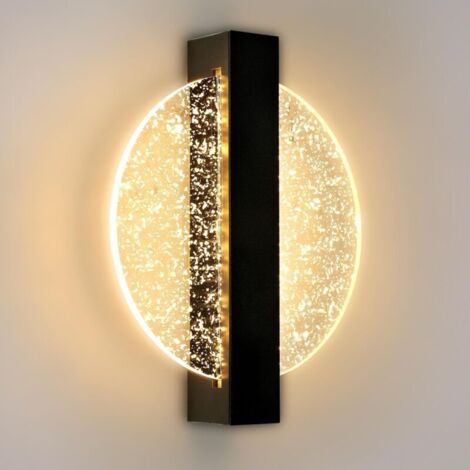 Bardusch Applique Murale LED 6W, Lampe Murale Intérieure Moderne, Applique Murale LED Acrylique Ronde pour Salon, Chambre, Escalier, Couloir, Bianco Caldo