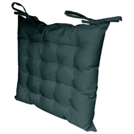 Bardusch - Assise matelasse - - Modle  - 40x40 cm - Bleu - Tissu dperlant Label