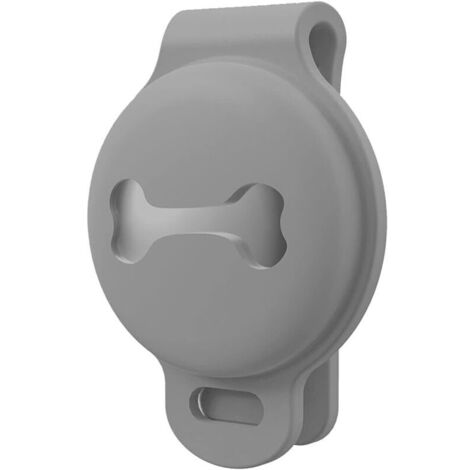 Bardusch - Attache de collier pour chien et chat compatible avec les systèmes d'identification AirTag, flexible, ultra douce, anti-rayures, protection intégrale, en silicone, colorée et durable.