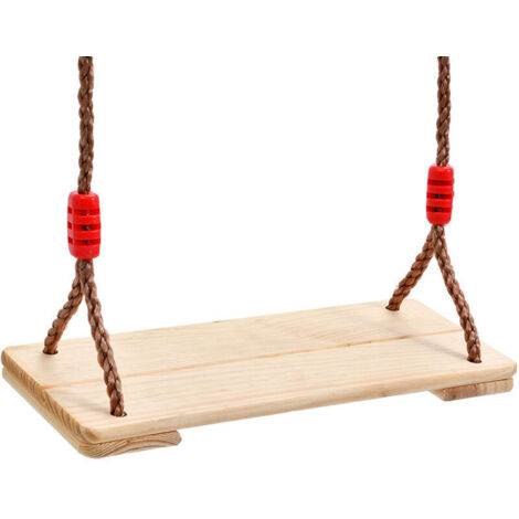 Bardusch-Balançoire d'arbre suspendue pour adultes enfants bois anti-corrosion poli à quatre panneaux extérieur/intérieur