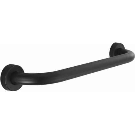 Bardusch-Barre d'appui WC Barre d’appui en Acier Inox Poignée de Baignoires Porte Serviette Mural Poignée de Baignoire de Salle de Bain, Noir (40CM)