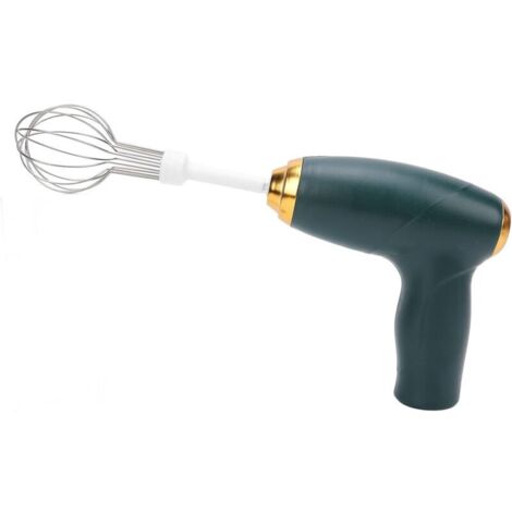 Bardusch Batteur à Main Fil  Fouet électrique Portable Rechargeable par USB  Parfait pour Mélanger, Cuire et Cuisiner  Vert (GREEN)