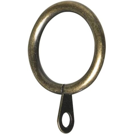 Bardusch - Bh05375 Tringle à rideau Rod Bague fixe œil Laiton antique Dimensions intérieures 25 mm, lot de 24 pièces