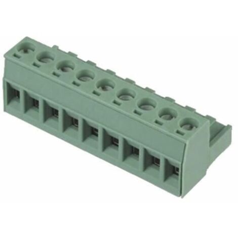 Bardusch - Bloc de jonction - - F5.08 - 9 contacts - Prise femelle 5.08mm - Courant 10A 250Vac