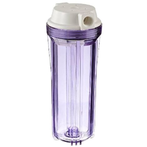 Bardusch-Boîtier transparent avec couvercle plat blanc, adapté aux systèmes d'osmose inverse et de filtration,
