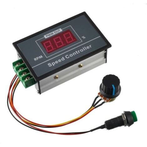 Bardusch-BOJACK affichage numérique réglable PWM régulateur de moteur à courant continu 30A 6 60V 12V 24V 36V 48V LED contrôle d'affichage avec interrupteur marche arrêt