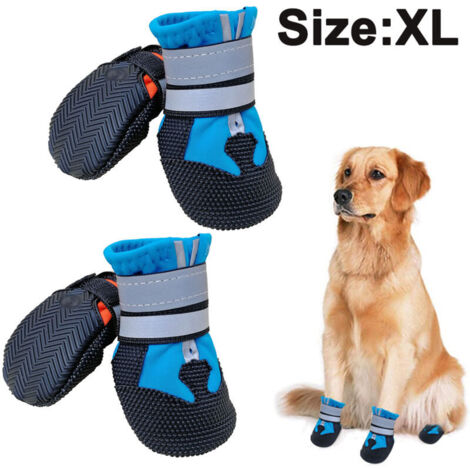 Bardusch - Bottes imperméables antidérapantes pour chiens moyens à grands, semelle robuste pour extérieur