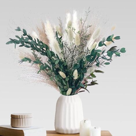 Bardusch-Bouquet 65 bâtons herbe pampa séchée naturelle, déco boho pour maison, mariage, vacances et fêtes