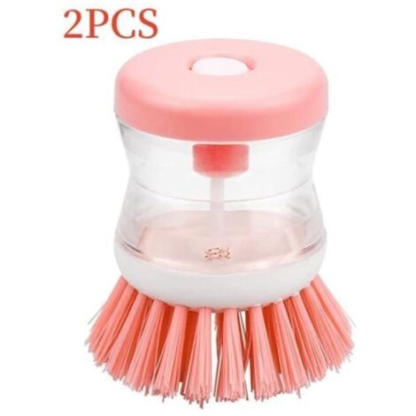 Bardusch - Brosse à Vaisselle,Brosse de Nettoyage Multifonction,Brosse à Paume avec distributrice de savon,pour Cuisine,Casserole,Evier,Plate