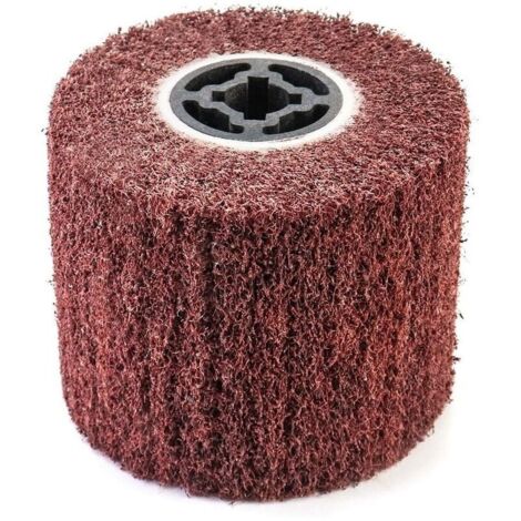 Bardusch-Brosse Abrasive Brosse en Fibre Synthétique pour Rénovateur Extérieur, Ø120x100x19mm, Grain 80