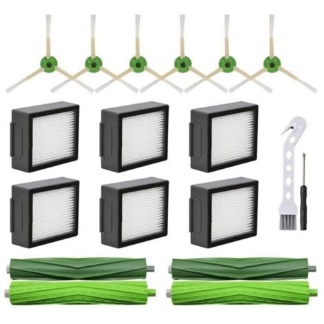 Bardusch - Brosses latérales et filtres HEPA pour iRobot Roomba i3 i4 i6 i7 i8 j7 E5 E6 E7 - Accessoire d\aspirateur SODIAL