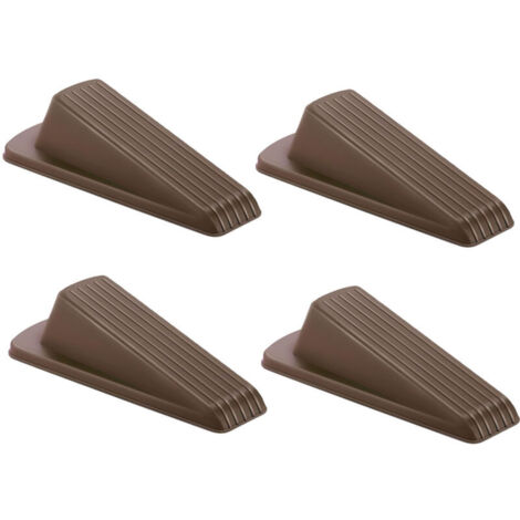 Bardusch-Butée de porte en caoutchouc en 4 pièces pour portes robustes recouvertes de moquette, carrelage, béton, tapis, dessous de plancher en bois//