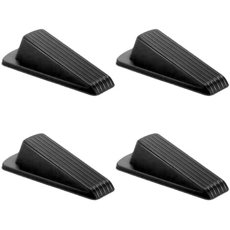 Bardusch-Butée de porte en caoutchouc en 4 pièces pour portes robustes recouvertes de moquette, carrelage, béton, tapis, dessous de plancher en bois/