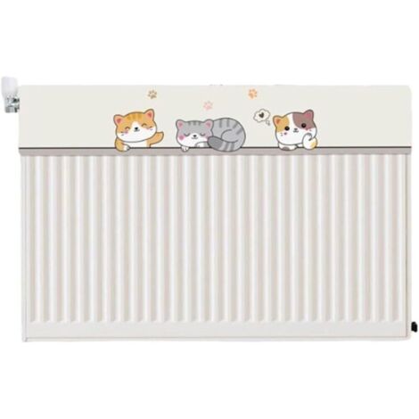 Bardusch Cache-radiateur motif chat pour protéger la poussière et maintenir la chaleur et le confort de la maison (100 cm)