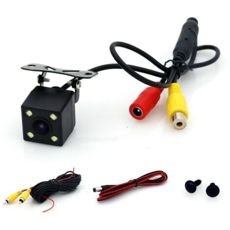 Bardusch-Camera Embarquée Voiture IR/LED Vision Nocturne, Vue Arrière Camera de Recul Voiture avec 6M/20FT RCA Vidéo Extension Câble(IP68)