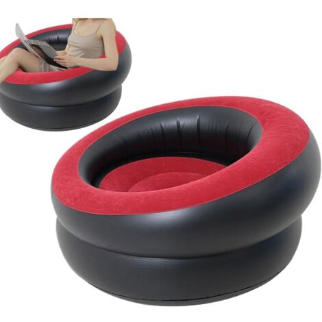 Bardusch-Canapé Gonflable  Siège Soufflé  Meuble Jardin Salon Canapé Texturé Velours pour Film Extérieur Séjour Camping Dorm