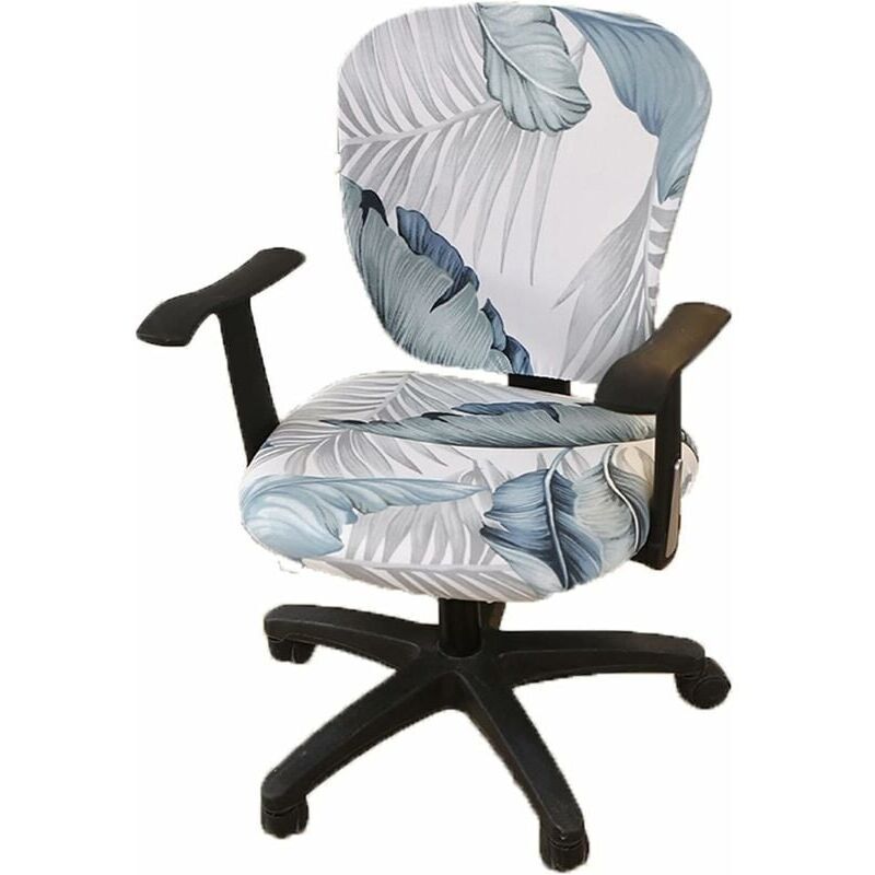 Bardusch-Chaise de Bureau Ordinateur Covers, Split Stretchable siège Housse Lavable et Amovible Rotating Chaise Housse de Protection