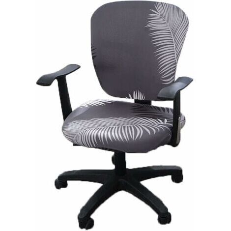 Bardusch-chaise de Bureau Ordinateur Covers, Split Stretchable siège Housse Lavable et Amovible Rotating Chaise Housse de Protection