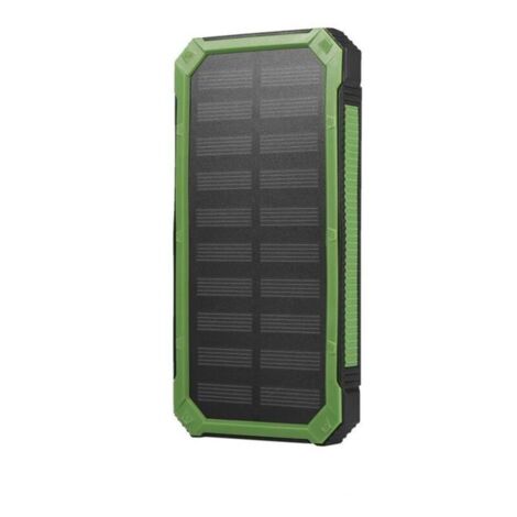 Bardusch - Chargeur Power Bank - 20000mAh - Solaire - Double USB - Kit DIY - Vert