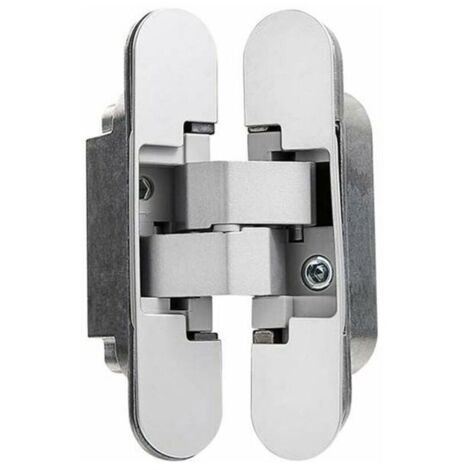 Bardusch - Charnire invisible pour portes Lot de 2 charnires invisibles pour portes lourdes charge de 35 kg ouverture de 180 zamak