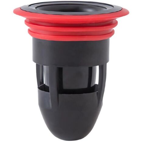 Bardusch-Clapet anti-refoulement de sol de douche, valve de vidange unidirectionnelle anti-odeur pour cuisine et salle de bain (noir)