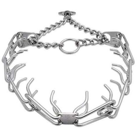Bardusch-Collier de dressage pour chien, chaîne de stimulation en acier inoxydable 304, chaîne de contrôle réglable de 3,5 mm (24 pouces à 60 cm)