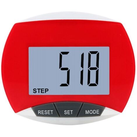 Bardusch - Compteur de pas précis, podomètre portable avec écran LCD pour le jogging, la randonnée, la course à pied, la marche