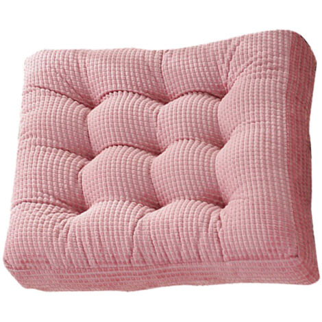Bardusch-Coussin capitonné épais, coussin carré solide en velours côtelé, coussin de chaise, oreiller d'assise moelleux