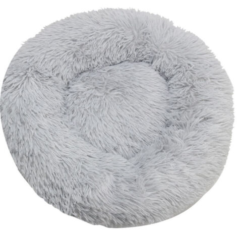 Bardusch-Coussin Chien Chat Apaisant 60cm Confort+ Rond Doux Cocoon Puppy Love Panière Anti Stress Panier Lit Petit Chien Soutien Orthopédique Mousse 23 kg/m3 Matelas Dehoussable Lavable L