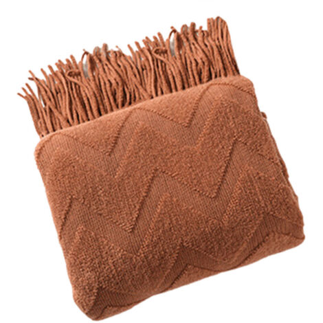 Bardusch-Couverture tricotée chaude et décorative en filet, couverture tissée douce pour canapé, lit, décoration de chambre d'hôtel///