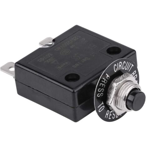 Bardusch-Disjoncteur thermique 5A 8A 10A 15A 18A 20A 30A – Protection contre surcharges – Tension 125-250V AC, 50V DC – Réinitialisation manuelle
